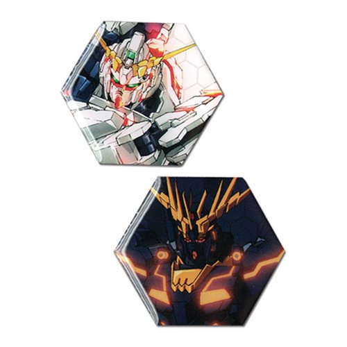 Gundam UC Unicorn Gundam and Banshee Pin Set